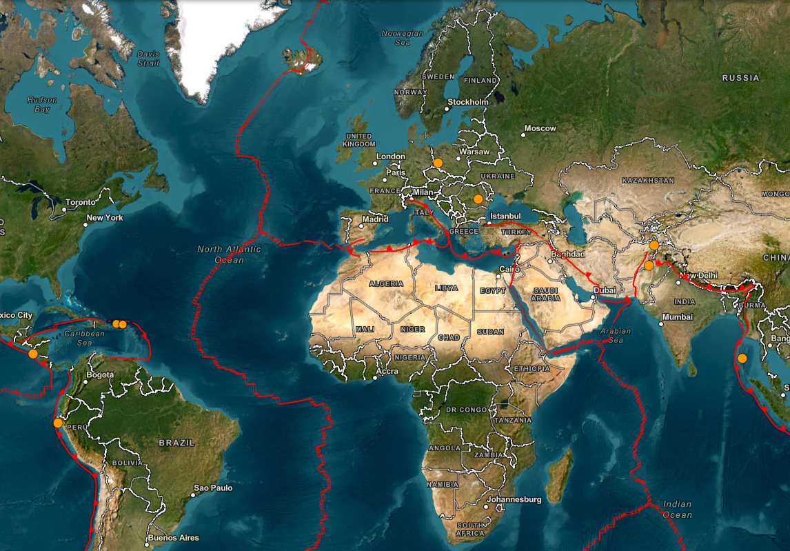 Latest Earthquakes-Plate Tectonics